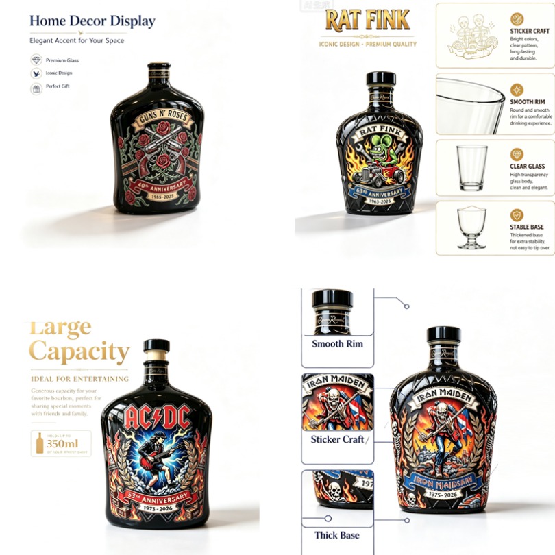 Rock  Pattern Whiskey Decanter - Vintage Collectible Bottles recension och pris